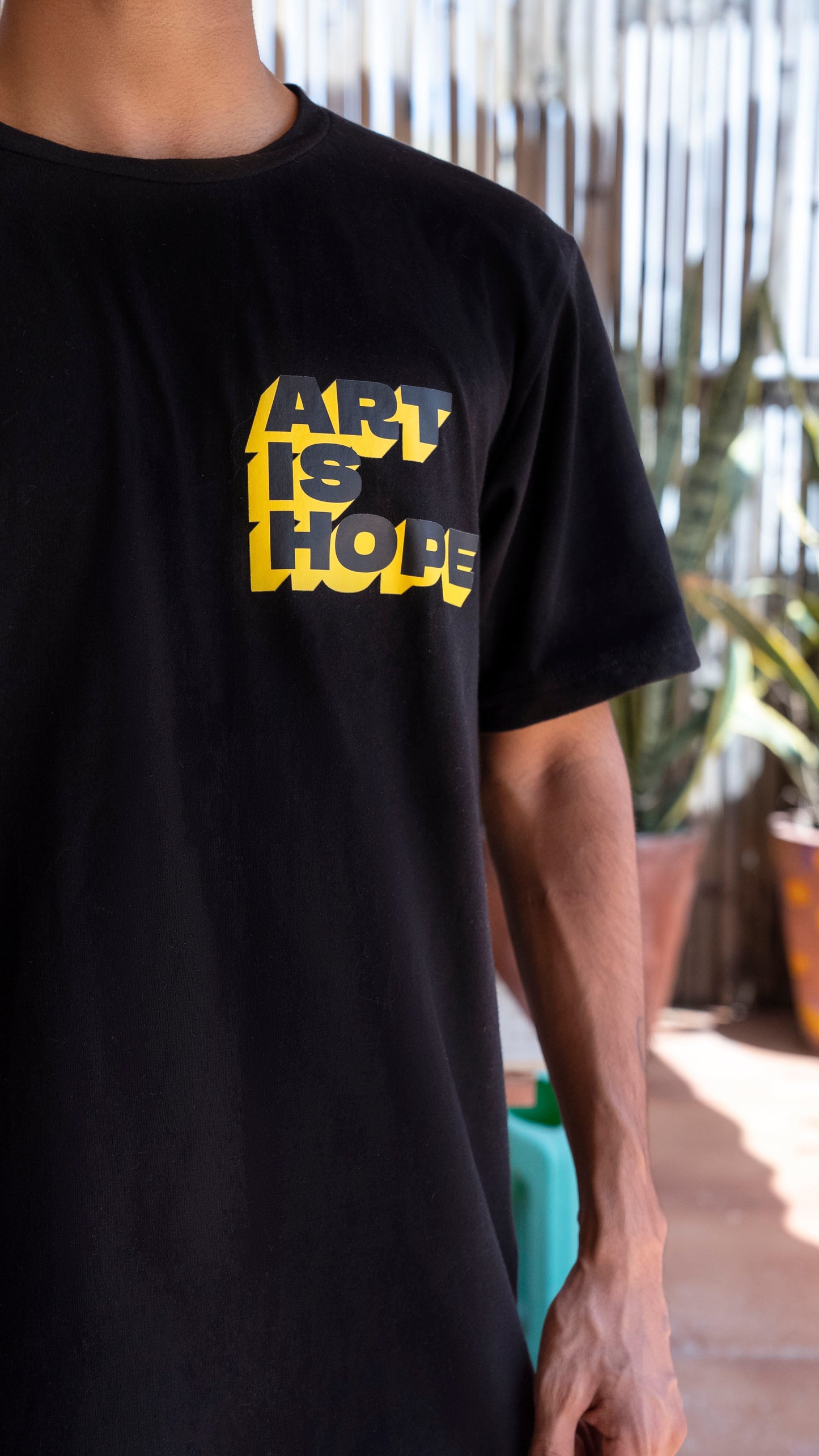 Art Is Hope Black T-shirt
