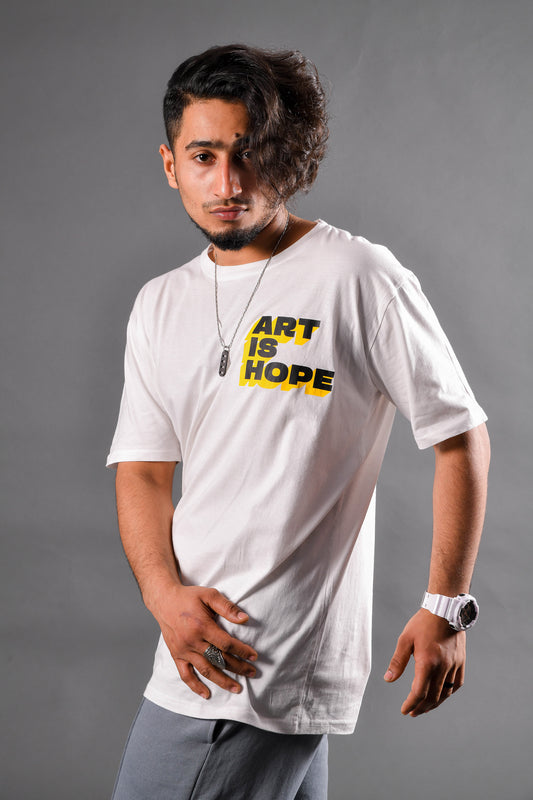 Art Is Hope White T-shirt